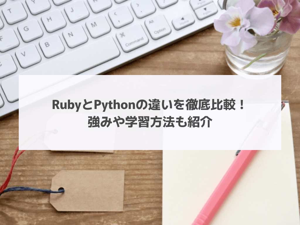 RubyとPythonの違いを徹底比較!強みや学習方法も紹介